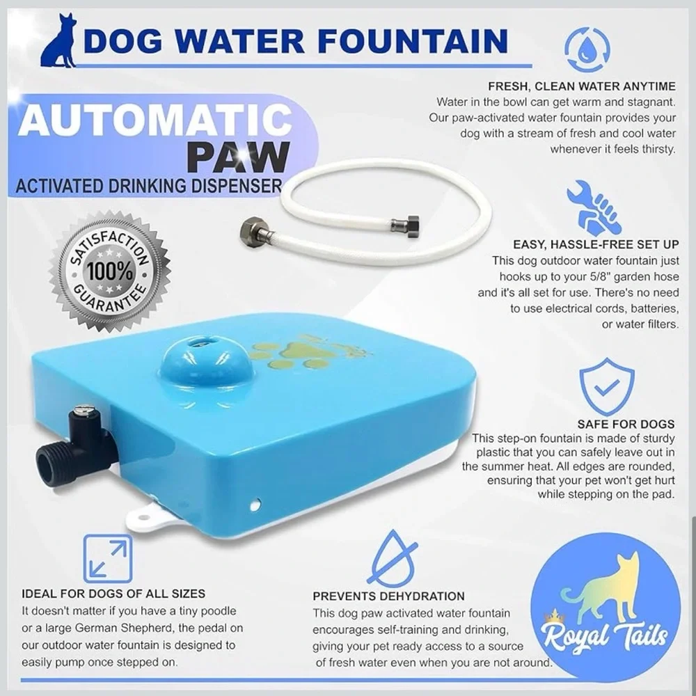 Dog Water Fountain - Royal Tails Brand